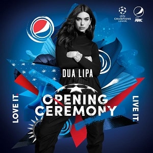 اجرای زنده دوا لیپا در فینال چمپیونز لیگ 2018 DUA LIPA's full performance at the 2018 UEFA Champions League Final opening ceremony با زیرنویس